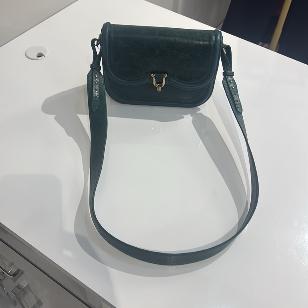 Claris Virot Jade Green Leather Manon Bag - Picture 5 of 6